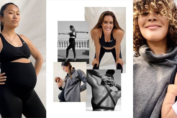 The sports brand’s maternity collection is part of its ‘Nike (M)’ campaign.