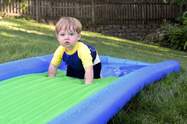 These inflatable water slides are ideal for having fun in the sun this summer
