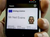How the DVLA digital licence app could look 