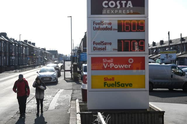 Forecourt prices are currently rising every day (Photo by OLI SCARFF/AFP via Getty Images)