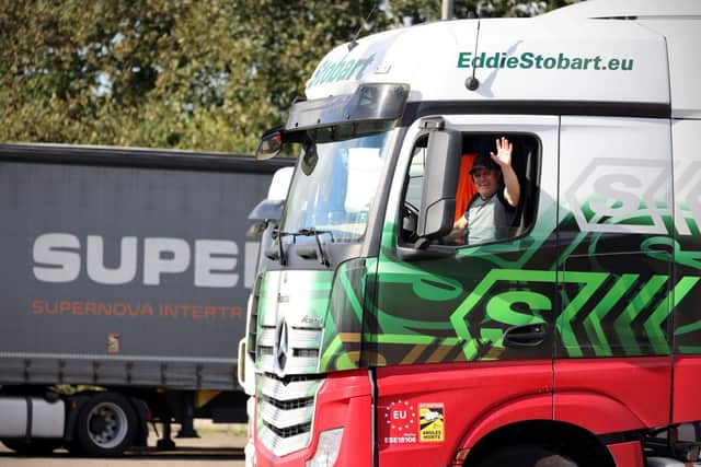 Lorry drivers have been in short supply across the UK (image: AFP/Getty Images)