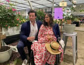 The late Dame Deborah James with her husband Sebastien Bowen.