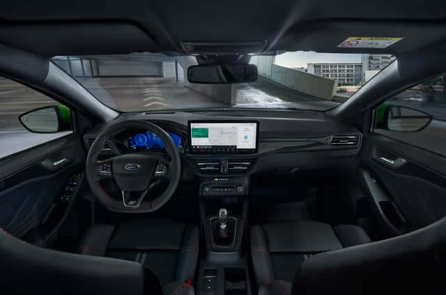 The interior of the Focus has had a more dramatic refresh with the addition of a bigger infotainment screen