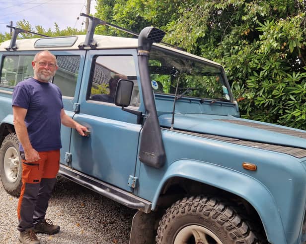 Stephen Murgatroyd’s Defender was recovered but many owners are not so lucky (Photo: NFU Mutual)