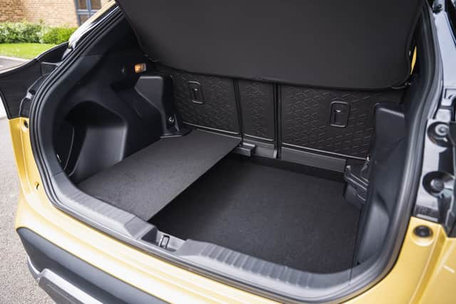 The boot floor in the Toyota Yaris Cross is adjustable