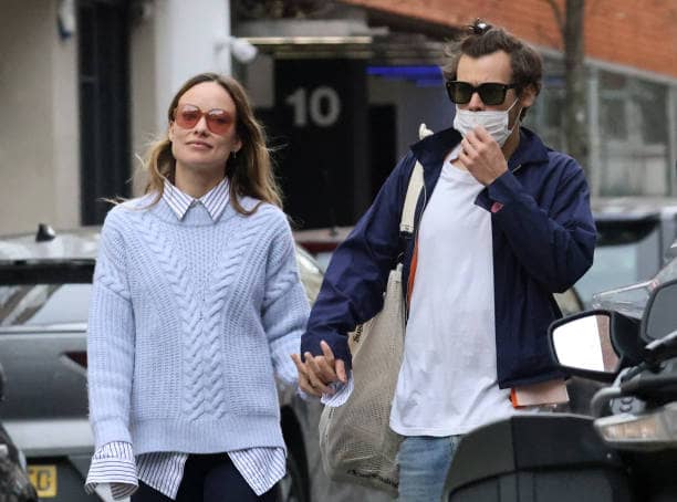 Harry Styles and Olivia Wilde seen in London (Pic:Getty)