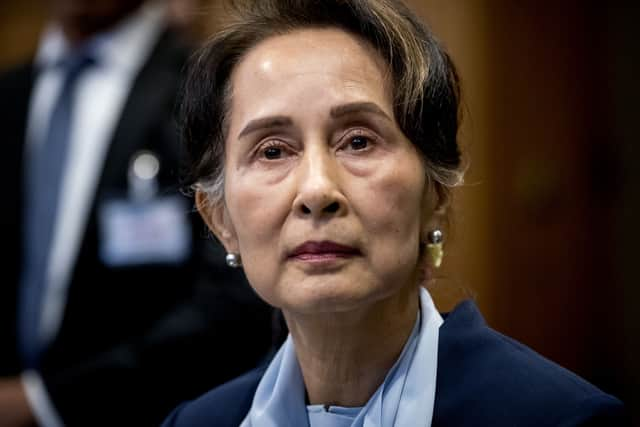 Aung San Suu Kyi is currently serving a 20 year prison sentence that has been condemned by several nations.