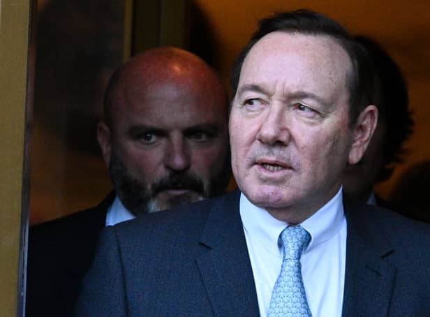 <p>Actor Kevin Spacey leaves the US District Courthouse on October 06, 2022 in New York City. (Photo by Alexi J. Rosenfeld/Getty Images)</p>