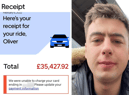 Thirsty Uber passenger dumbfounded after £10 pub trip results in bill for £35,000