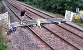 CCTV footage released by Network Rail capturing some of the reckless behaviour at a popular level crossing.  
