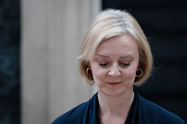 Liz Truss resigned in an annoucement outside Downing Street today 