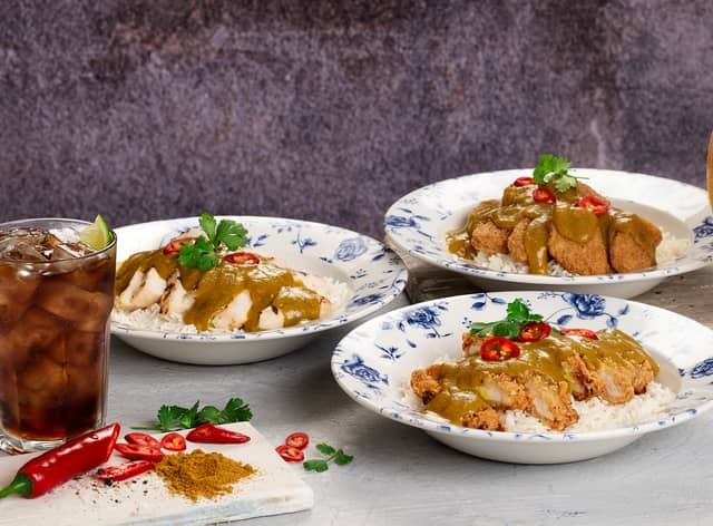 The new menu includes new burgers, salads and three new katsu curry dishes.