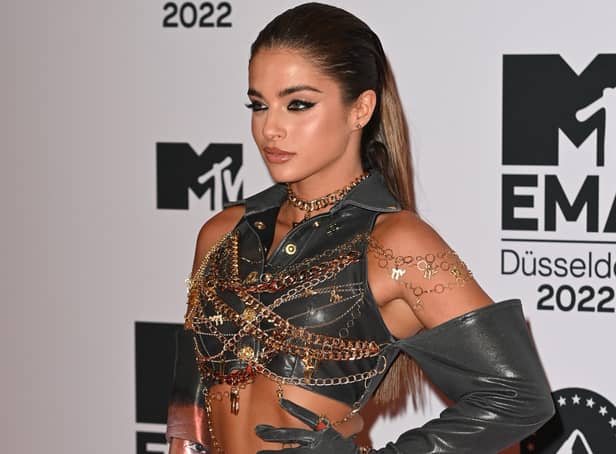 <p>Noa Kirel attends the red carpet during the MTV Europe Music Awards 2022</p>