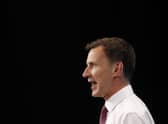 Chancellor of the Exchequer, Jeremy Hunt.  (Photo credit should read TOLGA AKMEN/AFP via Getty Images)