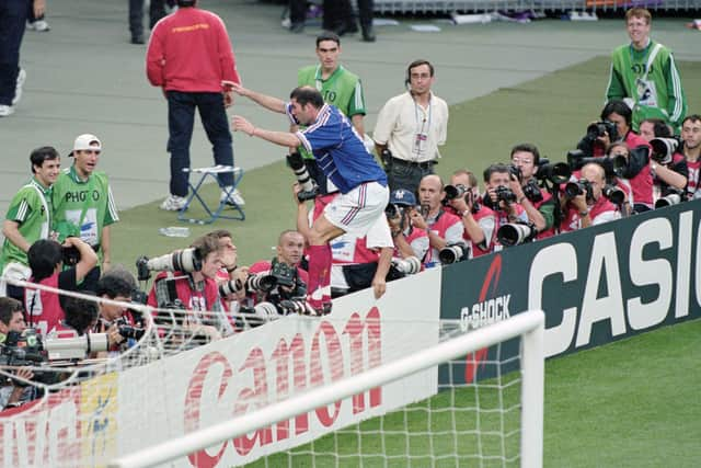 Zinedine Zidane - France (Photo by Stu Forster/Allsport/Getty Images/Hulton Archive)