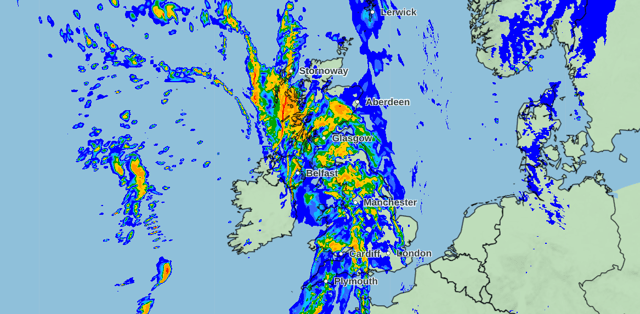 A weather front will make it’s way across the Atlantic this week, lashing the UK with gales and wet weather until the weekend