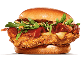 The Steakhouse Crispy Chicken burger is the first chicken burger to feature on the fast food giant’s Gourmet Kings range. 