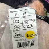 One of the expensive turkeys for sale in Morrisons that have had shoppers double take as the birds cost more than a flight to Turkey. 