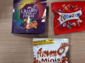 Police have seized edible cannabis that drug dealers had disguised as Christmas chocolates