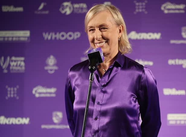 Martina Navratilova has been diagnosed with cancer. (Getty Images)