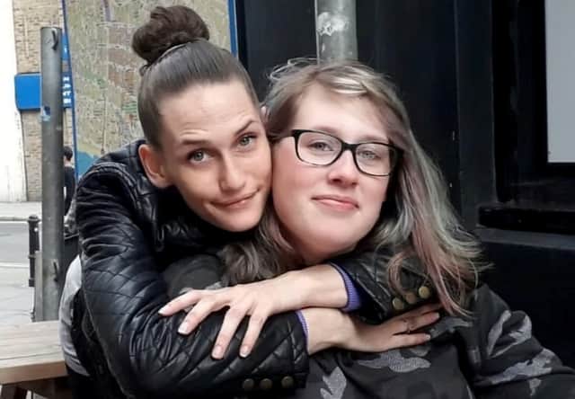 Tamara Davis (L) died in intensive care at the Royal Sussex and her sister Miya (R) has called her treatment ‘disgusting’.   