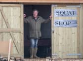 Jeremy Clarkson outside his Diddly Squat farm shop