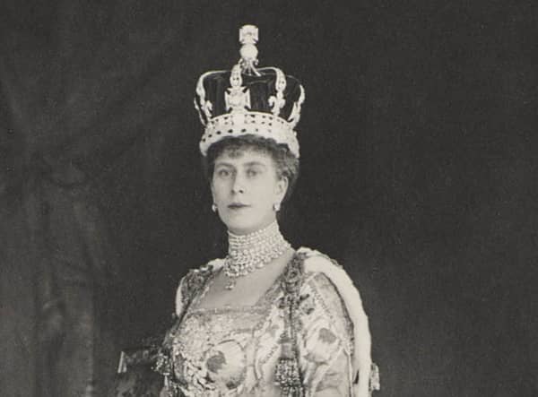 Queen Mary wearing the crown which will be used during the coronation in May (Photo: Royal Family)