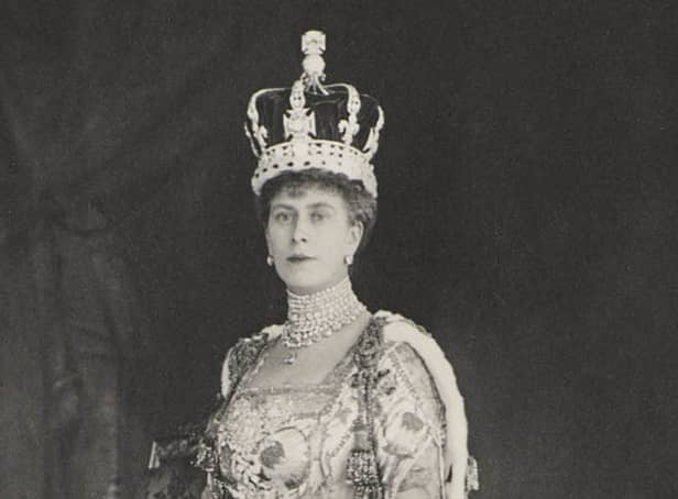 Queen Mary wearing the crown which will be used during the coronation in May (Photo: Royal Family)