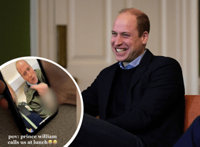 Prince William shocked the teens during their school lunch break