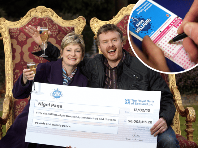 Britain’s biggest lottery winners scooped a jackpot of GBP 56million in the EuroMillions game