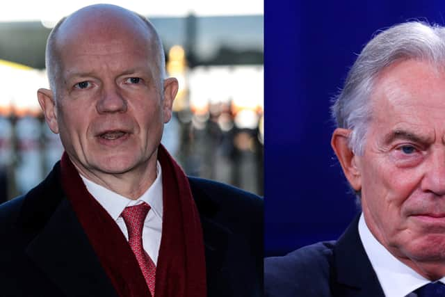 Former Labour prime minister and Conservative leaders Tony Blair and William Hague have come together to argue everyone in the UK should be issued digital IDs.