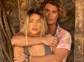 Madelyn Cline as Sarah Cameron, Chase Stokes as John B in season 3 of Outer Banks (Photo: Jackson Lee Davis/Netflix)