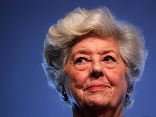 Former Speaker of the House, Betty Boothroyd.  (Photo by Scott Barbour/Getty Images)