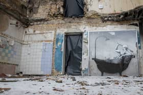 Banksy artwork in Ukraine
