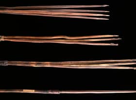 The spears that were taken by James Cook back in 1770 (Photo: Cambridge University)