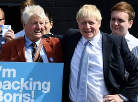 Boris Johnson and his father Stanley
