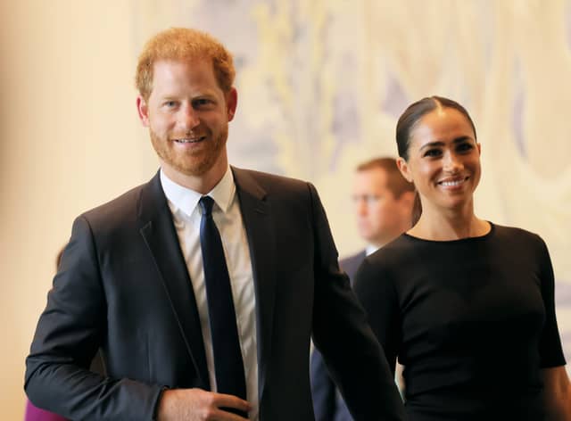 Prince Harry, Duke of Sussex and Meghan, Duchess of Sussex, have decided to give prince and princess titles to their children, Archie and Lilibet - Credit: Getty Images