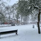 Snow has fallen across England 