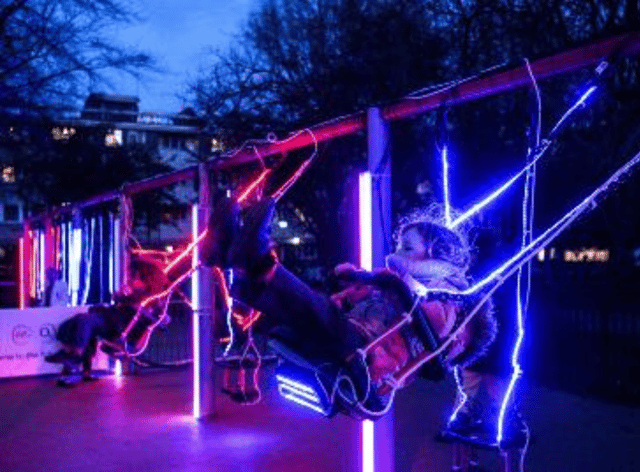 Virgin Media O2 has installed a new interactive children’s playground in central London