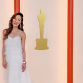 HOLLYWOOD, CA - MARCH 12: Michelle Yeoh attends the 95th Academy Awards at the Dolby Theatre on March 12, 2023 in Hollywood, California. (Allen J. Schaben / Los Angeles Times via Getty Images)