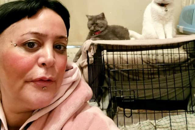A woman claims she can only afford one meal a WEEK - as she spends most of her money feeding her cats. Yasemn Kaptan  / SWNS
