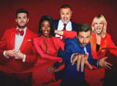 Comic Relief - Red Nose Day 2023,17-02-2023,Joel Dommett, AJ Odudu, Paddy McGuinness, David Tennant, Zoë Ball,BBC/Comic Relief,Nicky Johnston