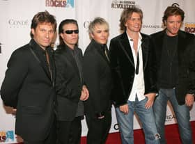 (L to R) Roger Taylor, Andy Taylor, Nick Rhodes, John Taylor and Simon Le Bon of Duran Duran in 2005