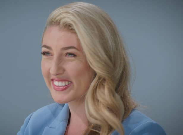 Lord Alan Sugar’s 18th business partner is boxing champ turned lawyer Marnie Swindells - Credit: BBC