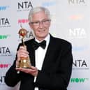 Paul O’Grady with the Special Recognition award “For The Love of Dogs” during the National Television Awards 2018 at the O2 Arena on January 23, 2018 in London, England.  (Photo by John Phillips/Getty Images)