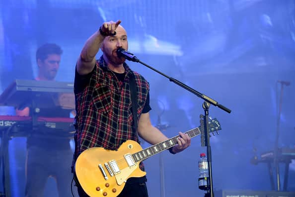 Mark Sheehan of The Script performs on the stage at the Moon and Stars Festival on July 15, 2018 in Locarno, Switzerland.  (Photo by Pier Marco Tacca/Redferns)