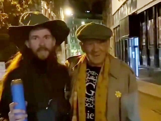 Ben Coyles was out marking his 22nd birthday dressed as Gandalf when he ran into Sir Ian McKellen who played the part of the iconic wizard in The Lord of the Rings and The Hobbit trilogies.