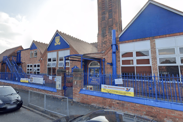 Barford Primary School in the Winson Green area of Birmingham went into lockdown during the incident, which saw two dogs attack a number of people near the building.