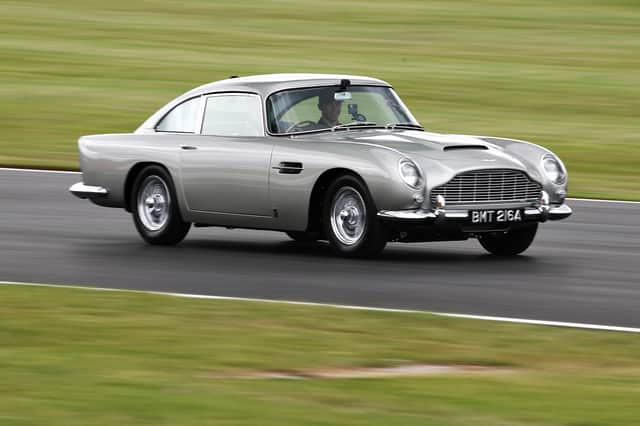 Silver Aston DB5 just like James Bond's car (photo: Getty Images)