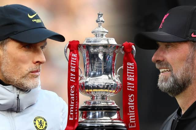 Chelsea and Liverpool managers Thomas Tuchel and Jurgen Klopp face off in the 150th FA Cup final (photo: Getty Images)